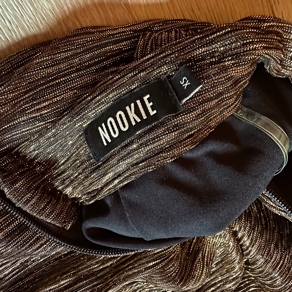 NWOT Nookie Alchemy skirt Rust High-Slits - Picture 7 of 12